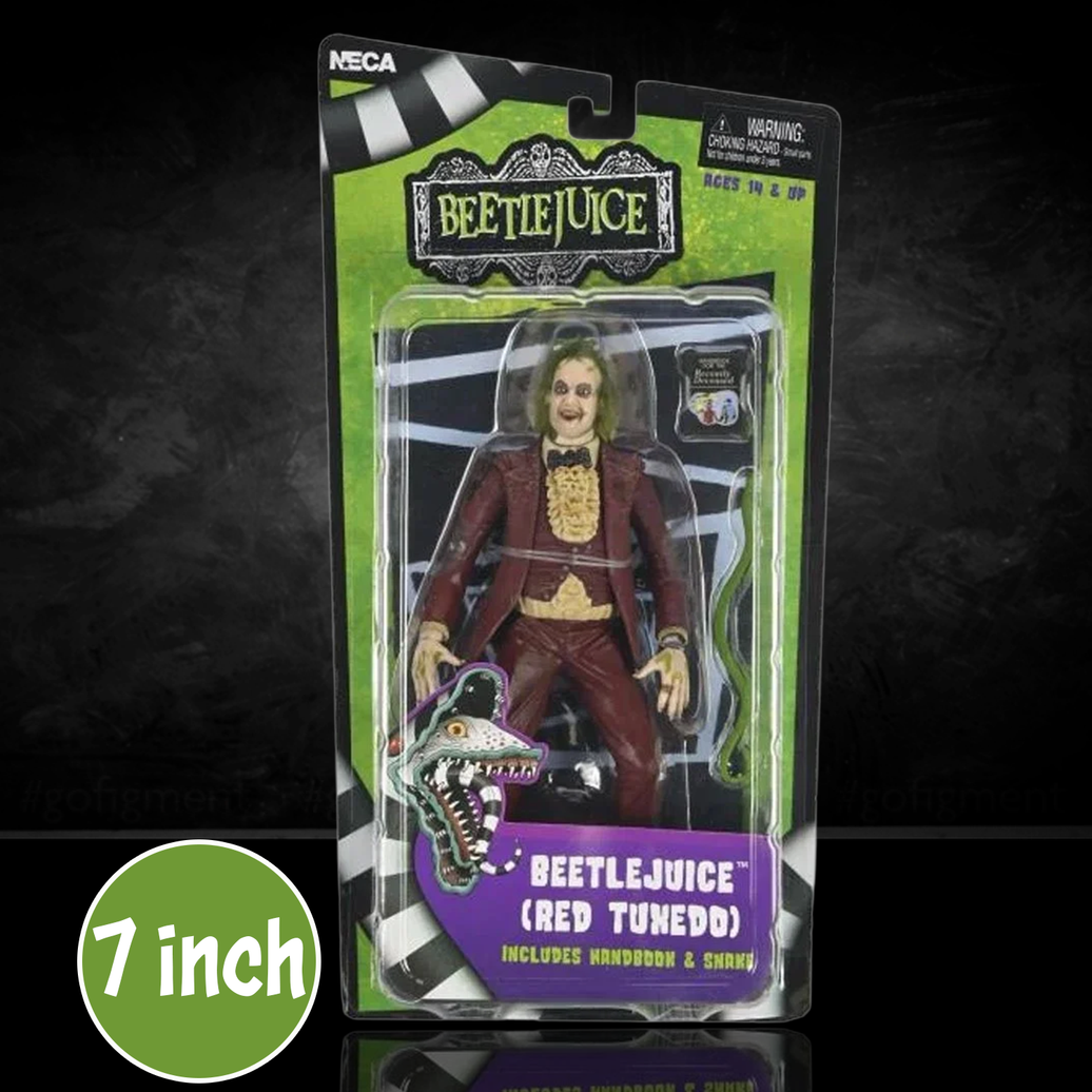 Beetlejuice (1988) Red Tuxedo NECA 7-Inch Scale Action Figure