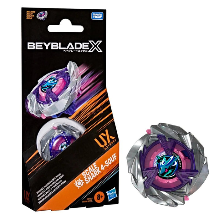 Beyblade X Scale Shark 4-50UF Booster Pack Set Hasbro Beyblade Spinning Tops