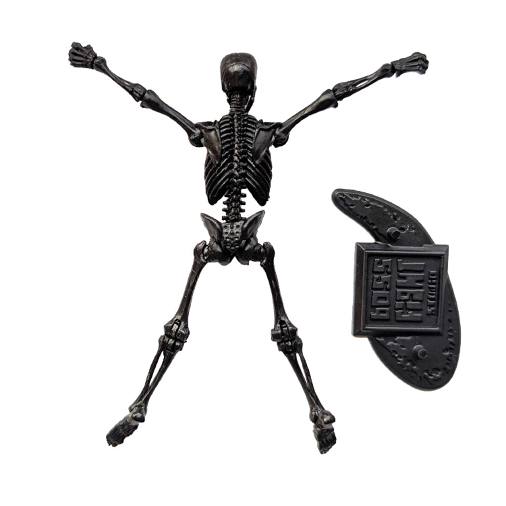 Vitruvian H.A.C.K.S. BLACK 1:18 Scale Action Figure: Skeleton Blank by Boss Fight Studio Llc, black skeleton figure