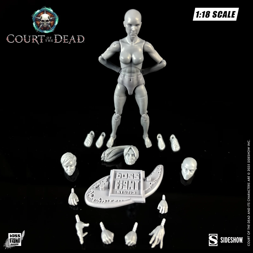 Ethereal Ash Female Court of the Dead Action Figure Blank 1:18th Scale