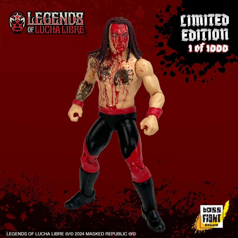 Bloody Vampiro Legends of Lucha Libre Fanaticos 6" Action Figure – Classic 90s Era (1:12 Scale)