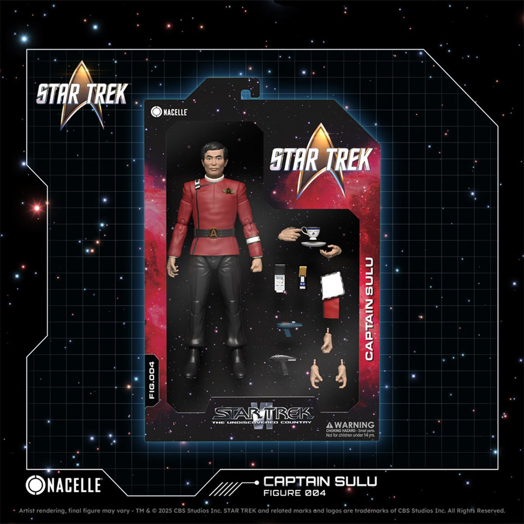 Image of Captain Sulu 7" Star Trek VI: The Undiscovered Country Nacelle Premium Action Figure Collectible