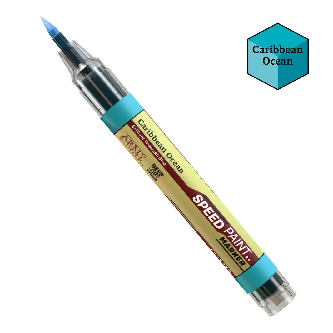 Caribbean Ocean Army Painter Speedpaint Marker - One-Coat Miniature Paint SM1040P