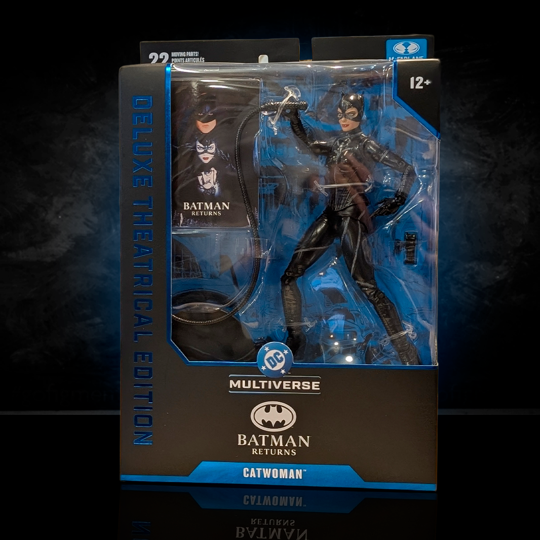 McFarlane DC Multiverse Deluxe Theatrical Edition Catwoman 7-inch action figure in detailed Batman Returns packaging