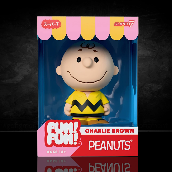 Peanuts Charlie Brown (Yellow Shirt) FUN! FUN! Vinyl Figure new in box collectible by Super7