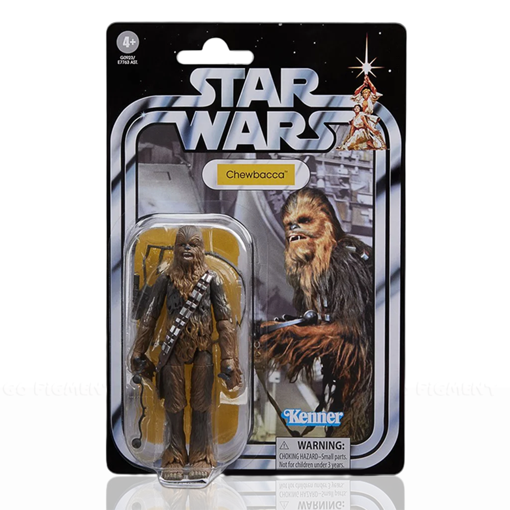 Star Wars ANH Vintage Collection Chewbacca Action Figure (VC381) by Kenner in original retro packaging
