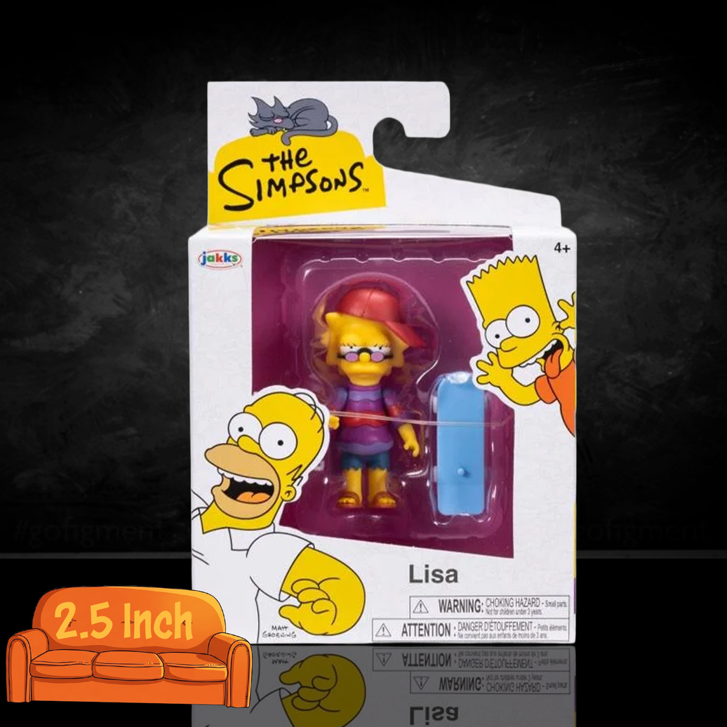 The Simpsons Cool Lisa 2.5-Inch Action Figure – Springfield’s Trendsetting Star