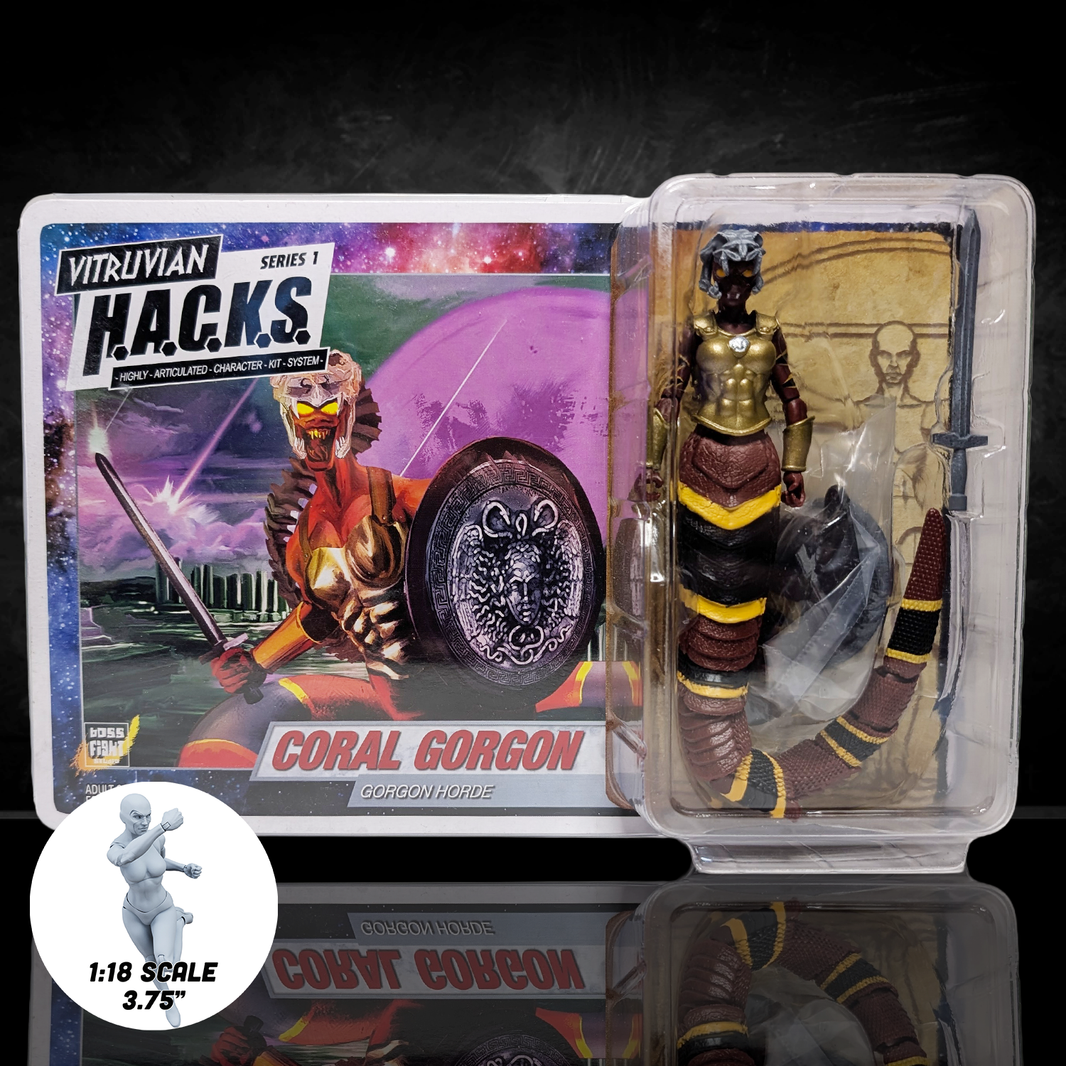 Coral Snake Gorgon Vitruvian H.A.C.K.S. Series 1 Boss Fight Studio 4" Figure