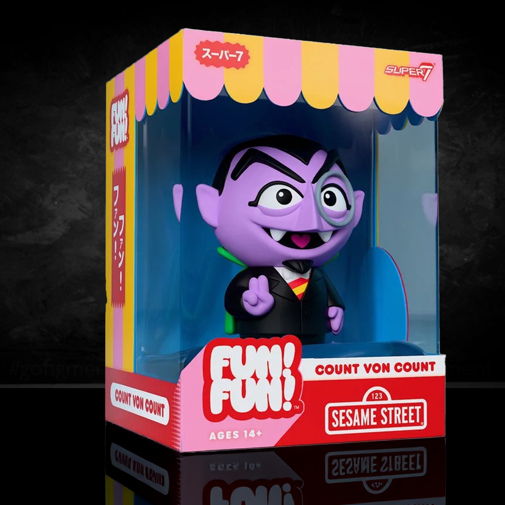 Sesame Street Count Von Count FUN! FUN! Vinyl Figure 5 Inch