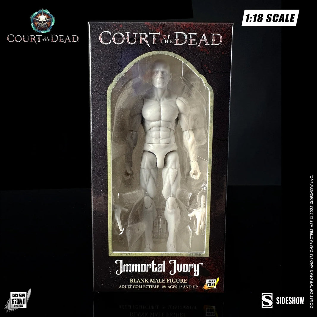 Immortal Ivory Male - Court of the Dead Action Figure Blank 1:18 Scale