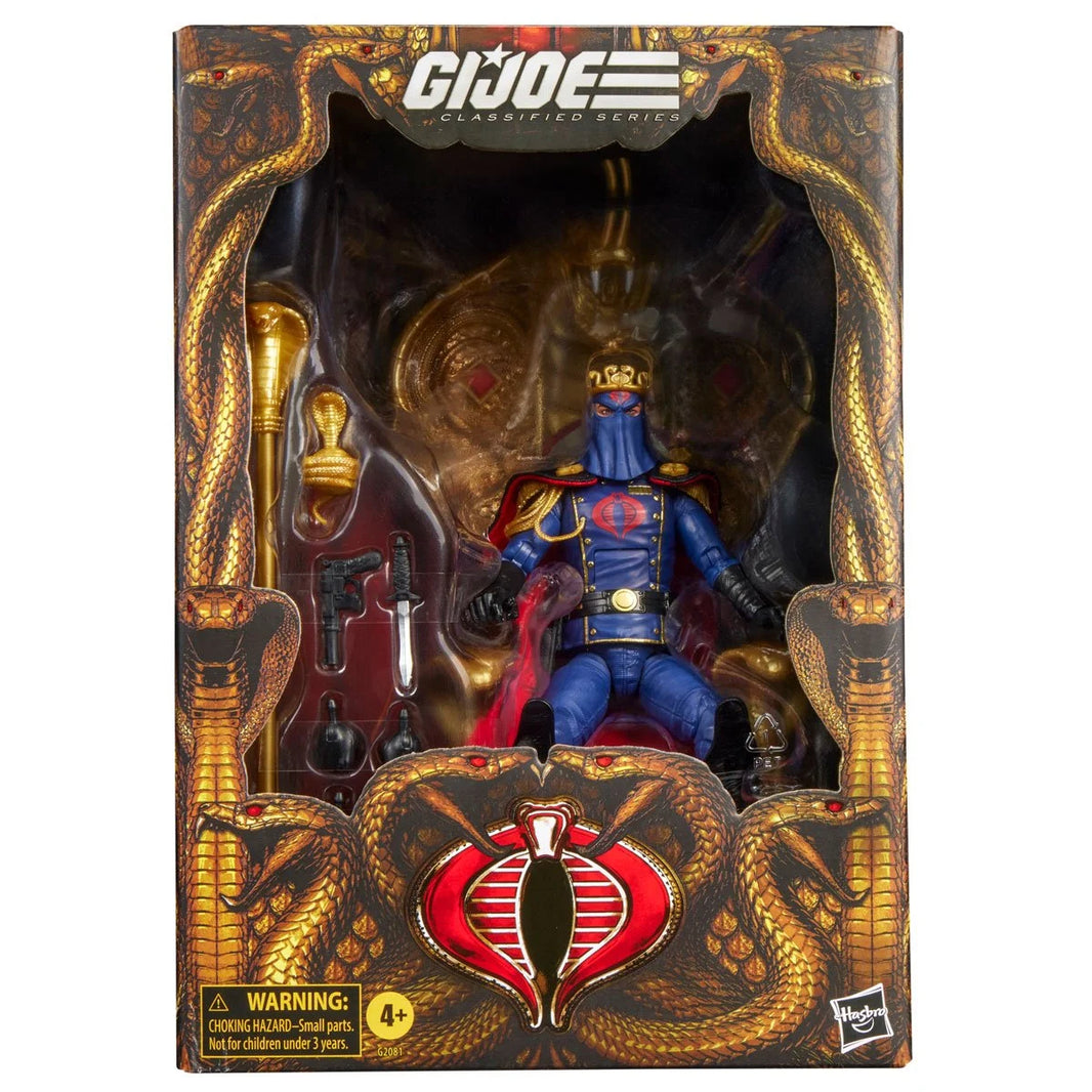 Cobra Commander in Dress Uniform 1:12 Scale 6" GI Joe Classified Deluxe Action Figure by Hasbro boxed figure