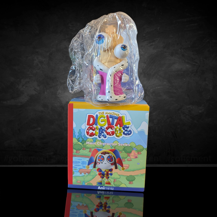 Kinger figure from Glitch The Amazing Digital Circus Main Character Series on colorful Animini packaging box.