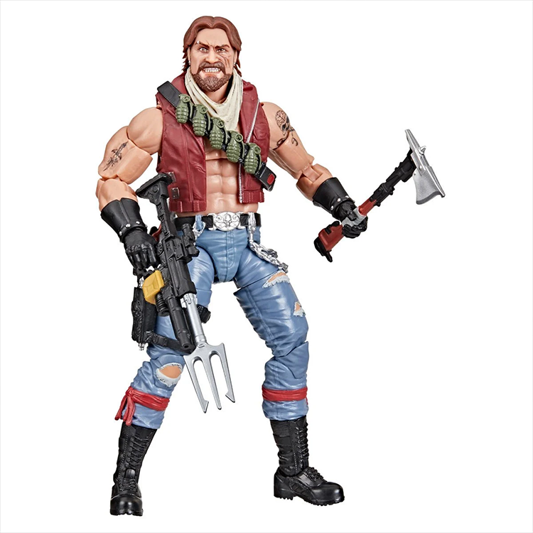 Hasbro G.I. Joe Classified Series Dreadnok Monkeywrench 6-inch action figure with weapons and detailed articulation