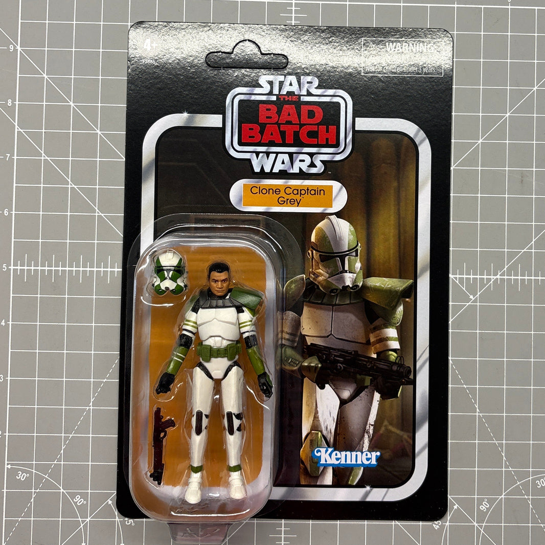Clone Captain Grey 1:18 | 3.75" Star Wars The Vintage Collection Action Figure VC-209 Kenner packaged figure