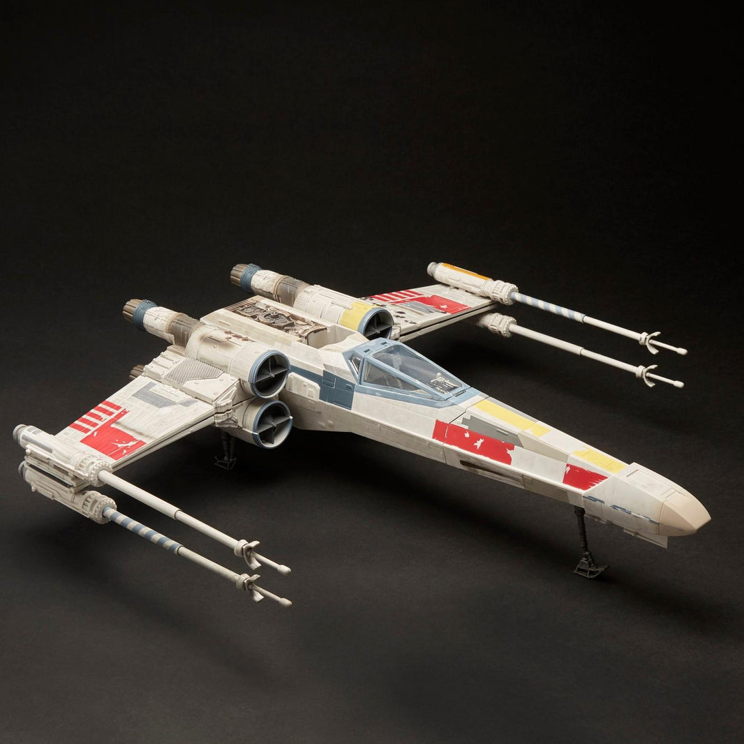Luke Skywalker Red 5 X-Wing fighter with detailed weathering and Kenner branding from Vintage Collection