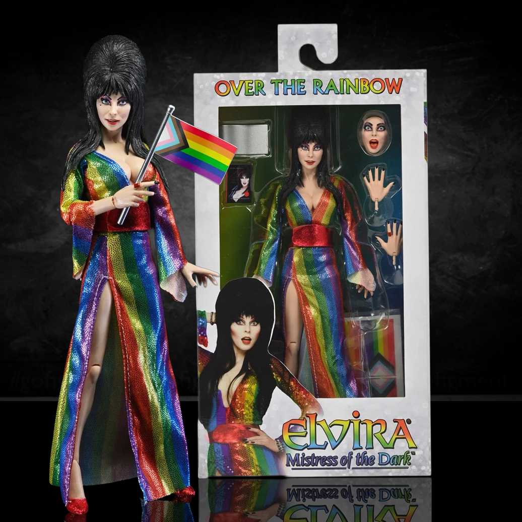 Elvira Over the Rainbow - Mistress of the Dark 8-Inch Clothed Action Figure
