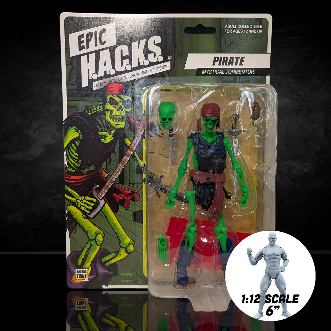 Pirate: Mystical Tormentor (Epic H.A.C.K.S.) 6" Action Figure – Oversized 1:12 Scale Undead Marauder