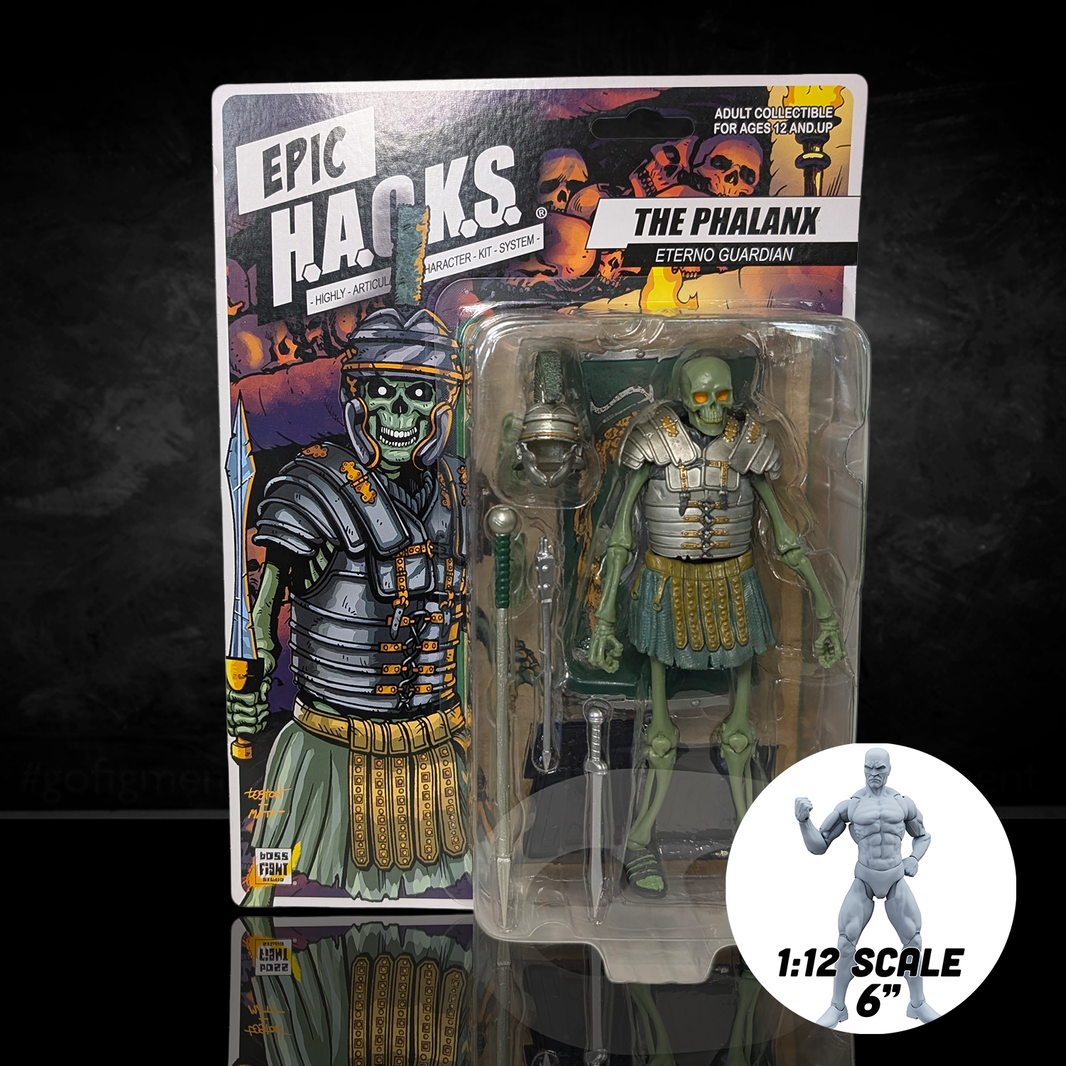 The Phalanx: Eterno Guardian (Epic H.A.C.K.S.) 6" Action Figure – Oversized 1:12 Scale Undead Gladiator