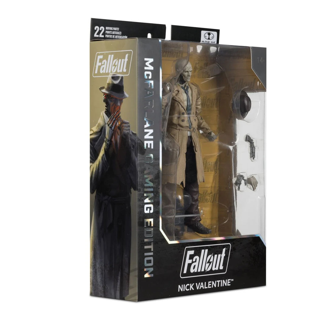 Nick Valentine 7-Inch McFarlane Fallout Gaming Wave 2 Action Figure by McFarlane Toys, new in box