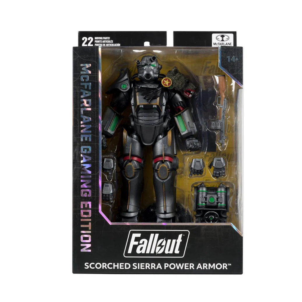 Scorched Sierra Power Armor 8-Inch Fallout McFarlane Gaming Action Figure by McFarlane Toys, new in box