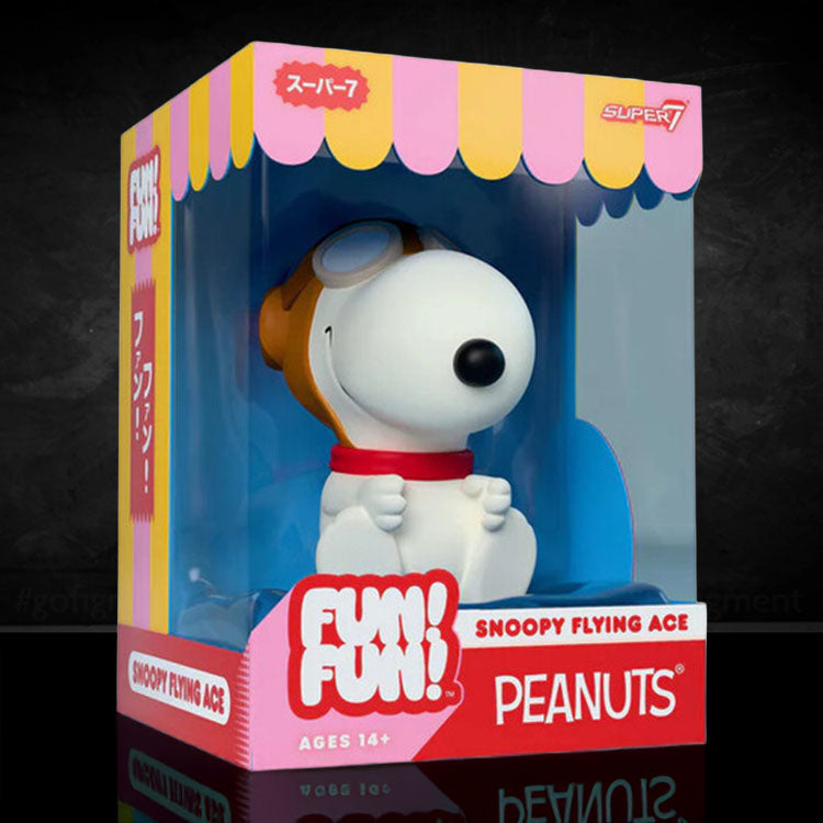 Super7 Peanuts Flying Ace Snoopy Fun Fun vinyl figure in packaging 5 inch collectible toy