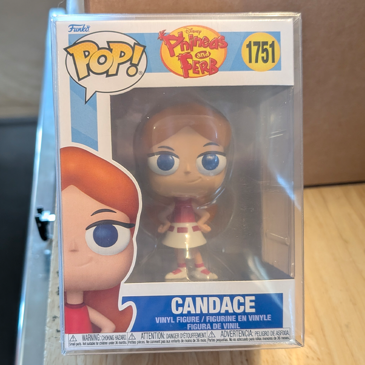 Candace Phineas and Ferb Funko Pop! Vinyl Figure #1751 by FUNKO in original collectible packaging.