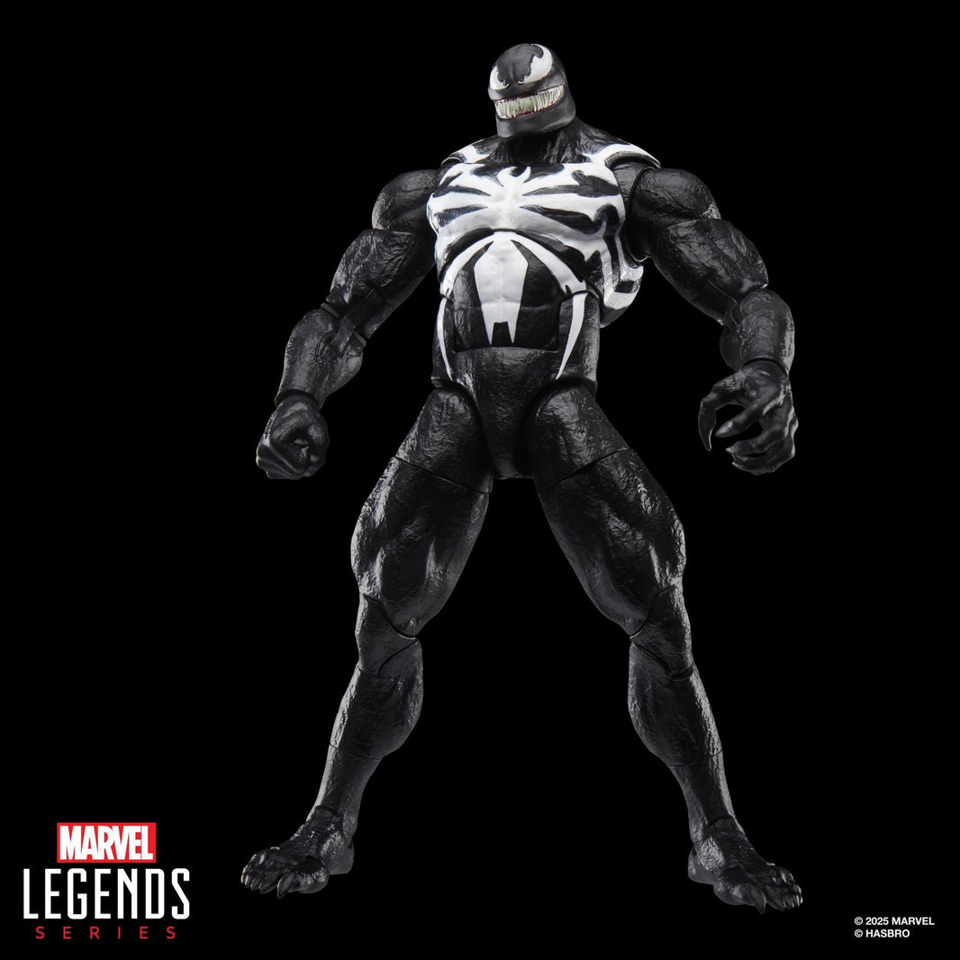 Hasbro Marvel Legends Gamerverse Venom action figure with detailed sculpt and articulation on black background