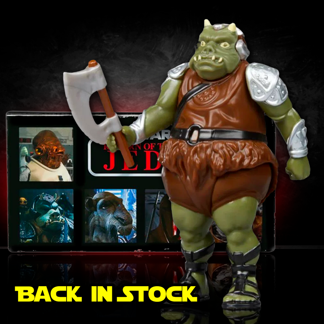 Kenner Gamorrean Guard action figure 1:18 scale from Star Wars Retro Collection ROTJ with axe, new in box