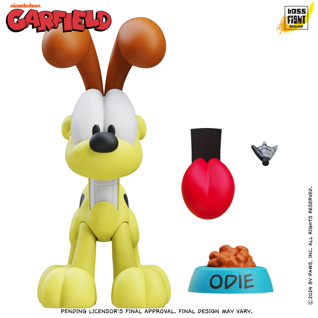 Garfield Wave 1 Odie Action Figure - 17 Points of Articulation with Accessories by Boss Fight Studio Llc new in box