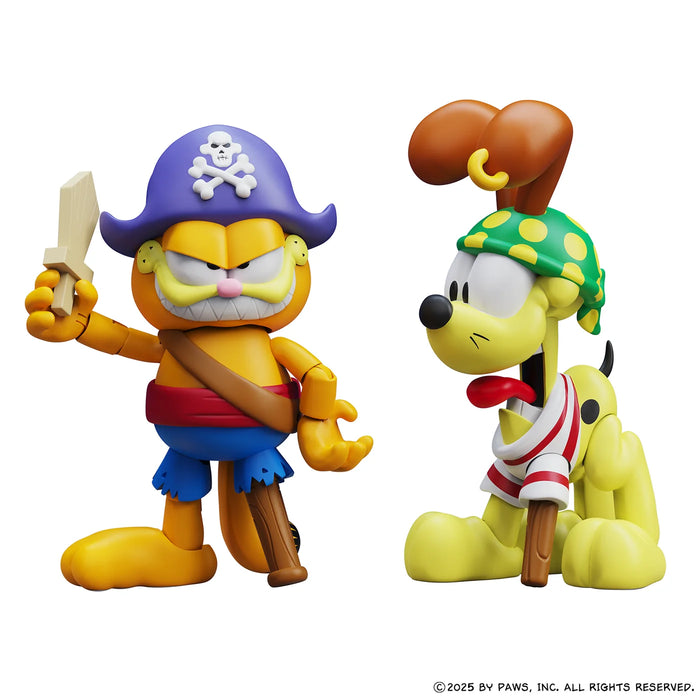 Garfield and Odie (Pirate Version) 4 Inch Action Figure 2-Pack by Boss Fight Studio