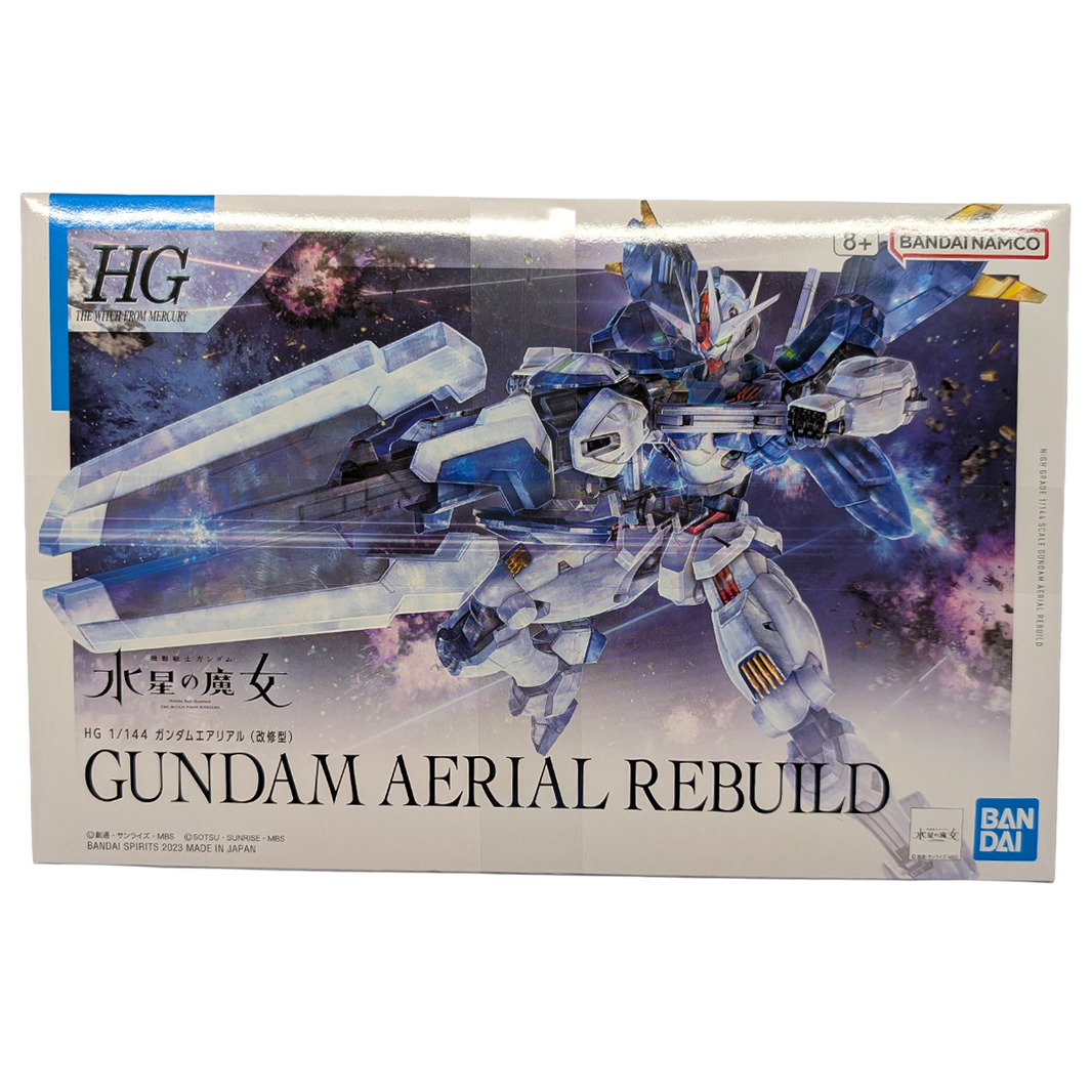 Gundam Aerial Rebuild Mobile Suit Gundam: The Witch from Mercury High Grade Model Kit by Bandai Hobby Gunpla 1:144 Scale 5-Inch