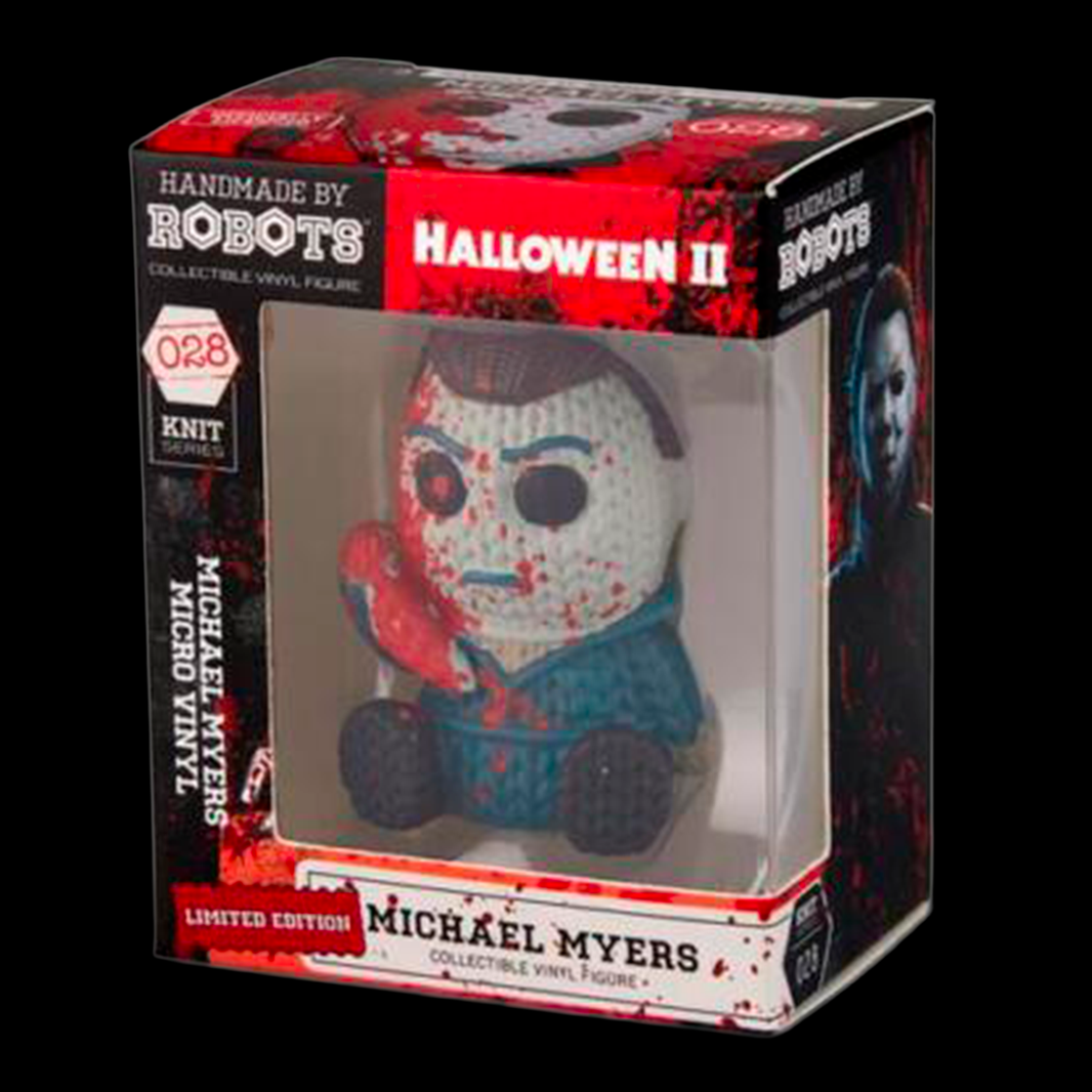 Handmade By Robots Michael Myers Halloween II 1.75-inch micro vinyl figure with blood splatter in collectible box