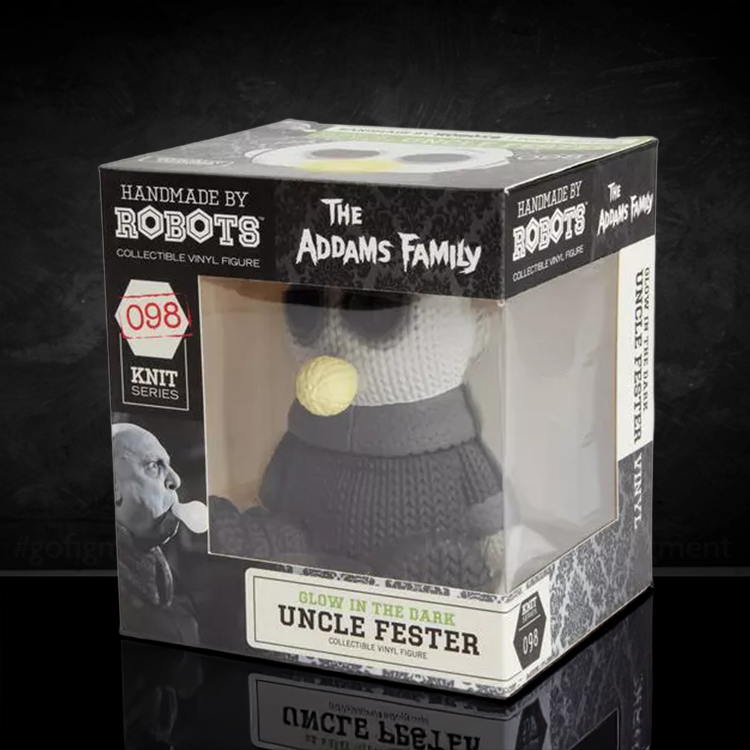 Image of Uncle Fester #098 Handmade by Robots Vinyl Figure GLOW Addams Family