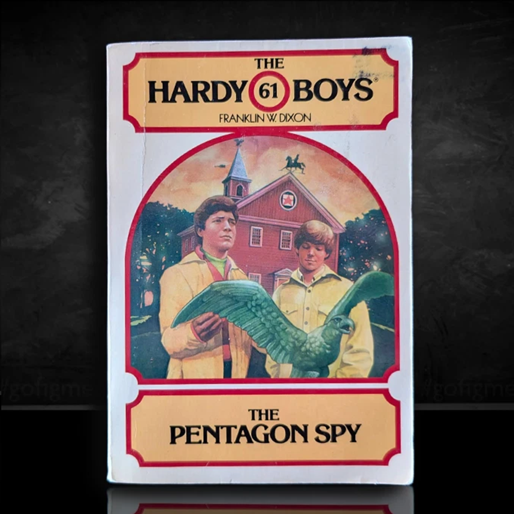 Image of a Hardy Boys Paperback book featuring 61 The Pentagon Spy - The Hardy Boys Paperback Book - Vintage 1980