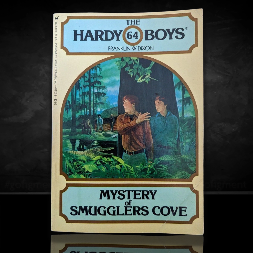 Image of a Hardy Boys Paperback book featuring 64 Mystery of Smugglers Cove - The Hardy Boys Paperback Book - Vintage 1980