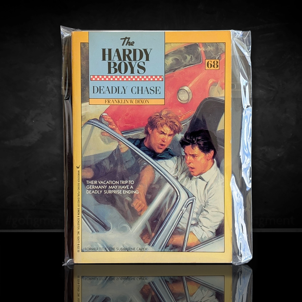 Image of a Hardy Boys Paperback book featuring 68 The Submarine Caper - The Hardy Boys Paperback Book - Vintage 1981