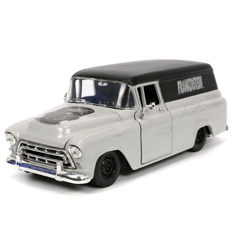 Go Figment Hollywood Rides Frankenstein 1957 Chevy Suburban 1:24 scale die-cast vehicle and figure