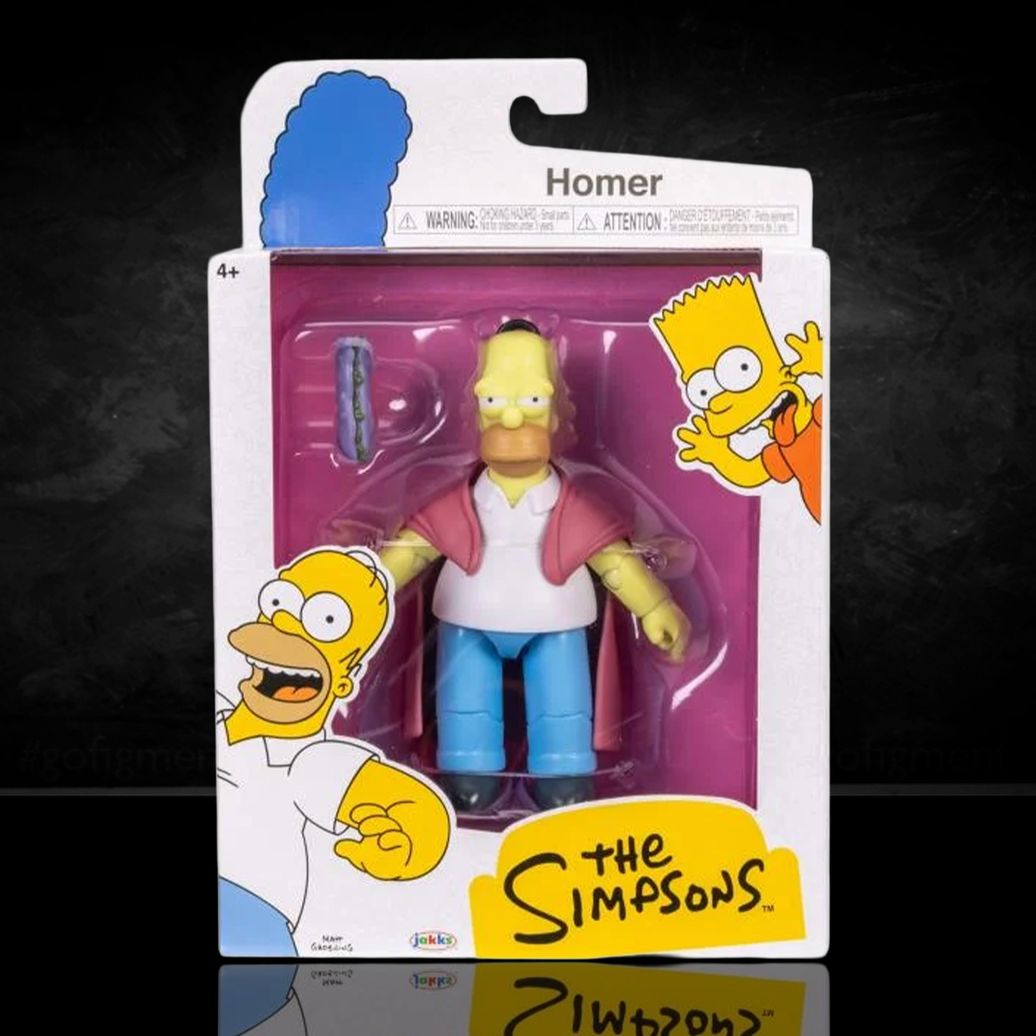 Homer Simpson with Supermarine Sandwich Action Figure The Simpsons 5in Scale