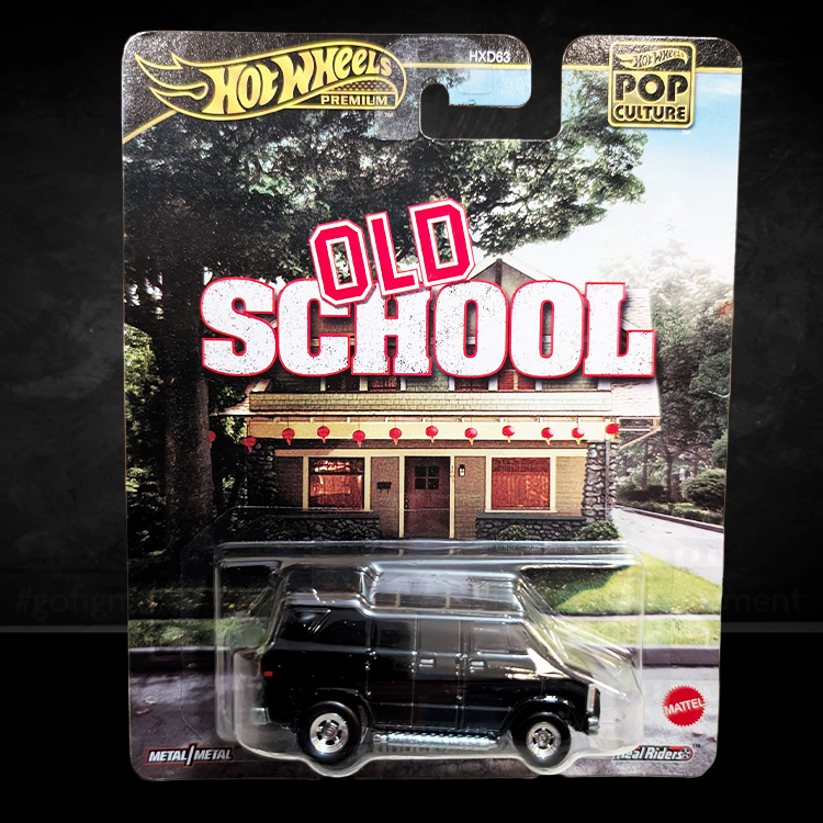 Hot Wheels Premium 1979 Dodge Ram Van diecast in black packaging with Old School and Pop Culture branding