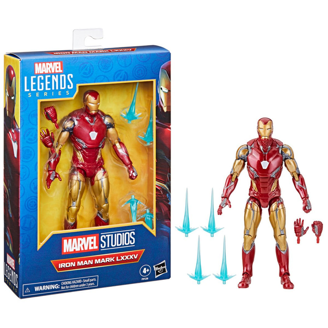 Iron Man Mark 85 (LXXXV) Marvel Legends 6" Action Figure Hasbro with interchangeable hands and effect accessories