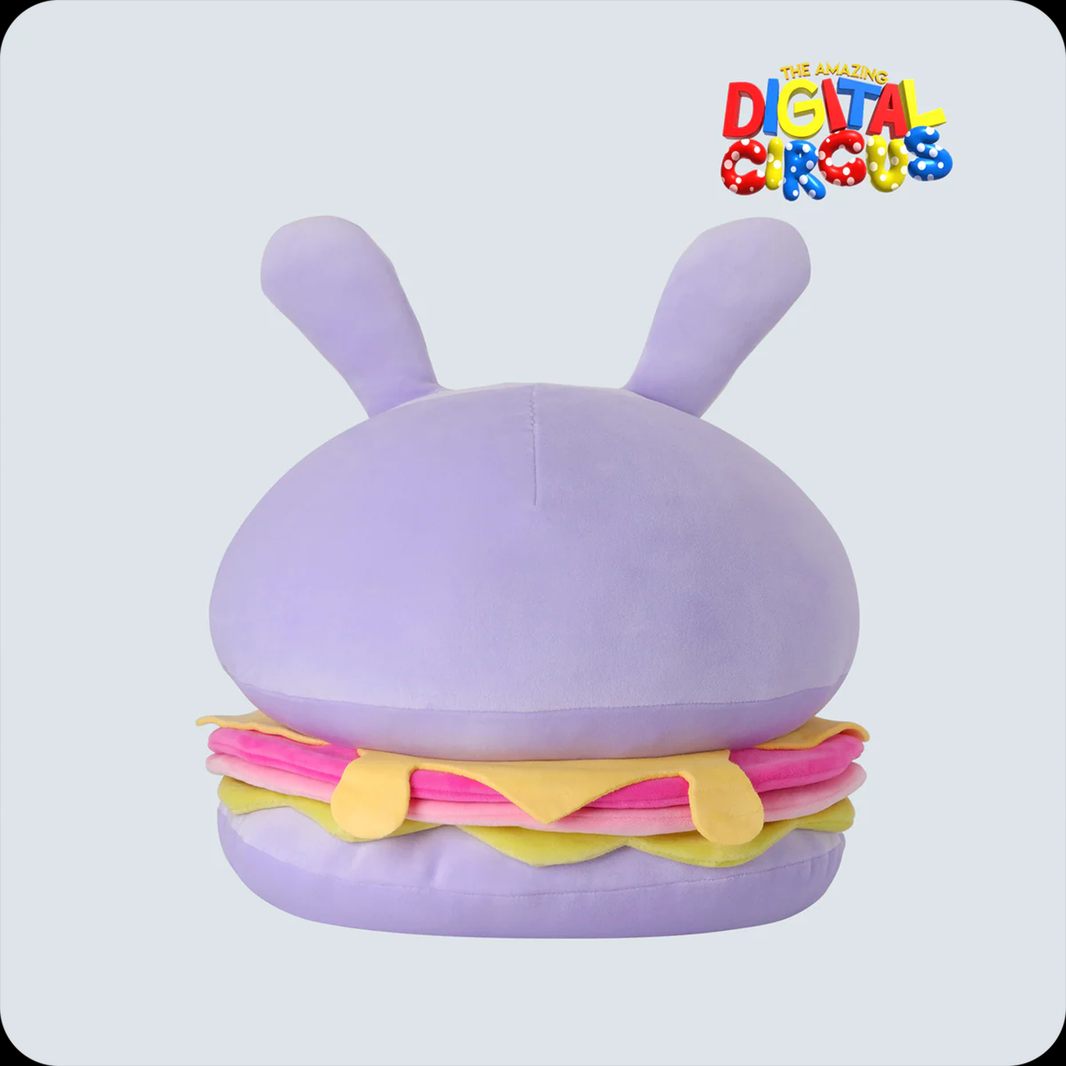 Jax Burger Plush The Amazing Digital Circus 12" Soft Plush Toy New With Tags Glitch Authentic soft purple collectible plush