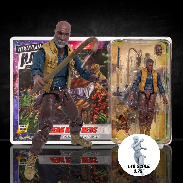 Vitruvian H.A.C.K.S. Action Figure: Series Z - Jean Brothers – Fortification Specialists & Survivor Heroes 1:18 Scale by Boss Fight Studio Llc new in box