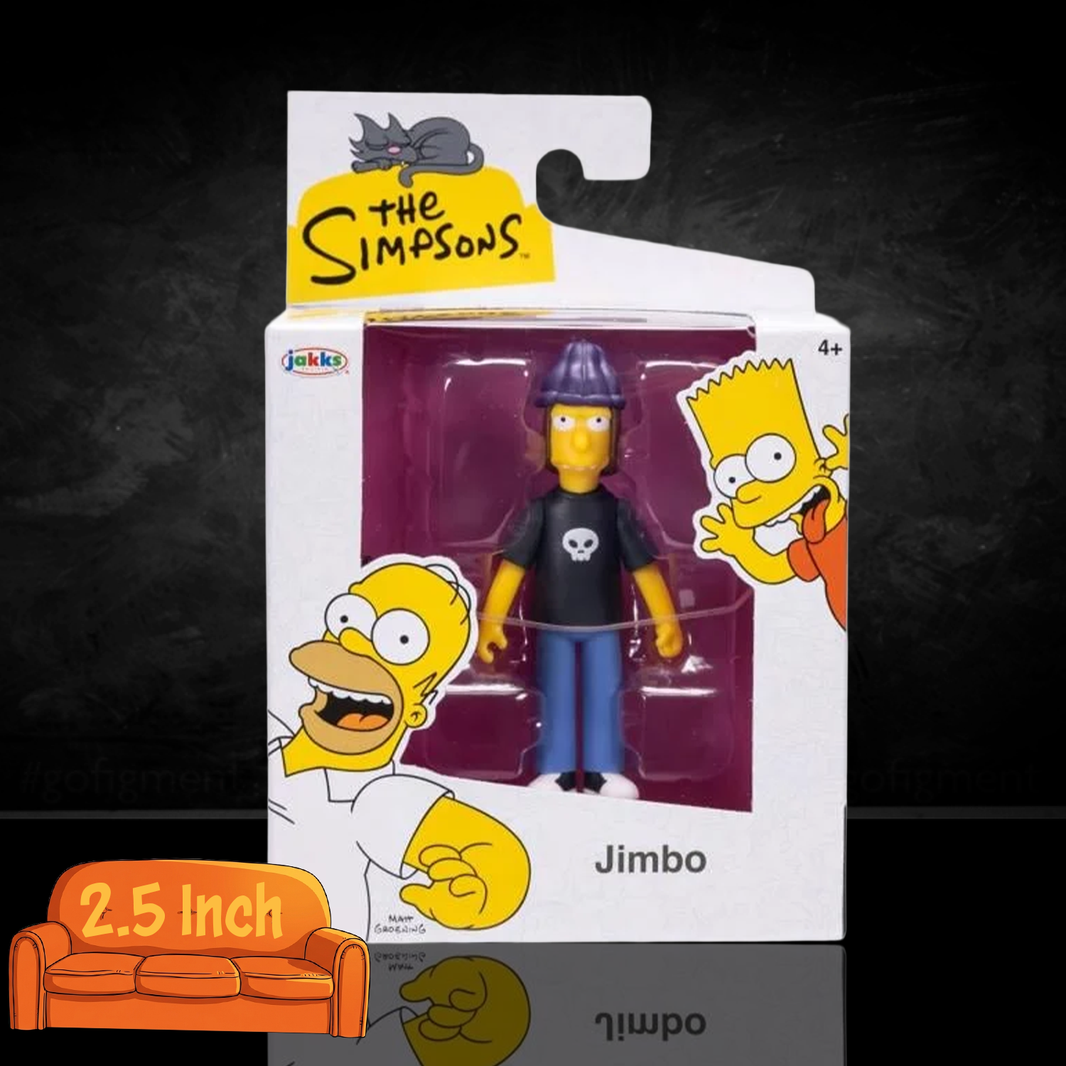 The Simpsons Jimbo Jones 2.5-Inch Action Figure – Springfield Elementary’s Premier Bully new in box by Jakks Pacific collectible