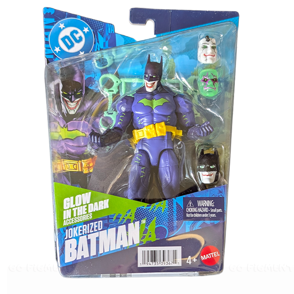 Jokerized Batman Action Figure Mattel DC Premiere Wave 2 Core Set New from Go Figment with glow in the dark accessories