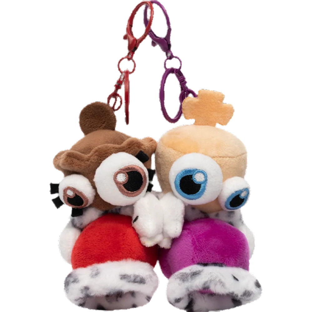 Kinger Queenie Glitch The Digital Circus 4.5 Inch Plush Keychains Sold as Set by Glitch