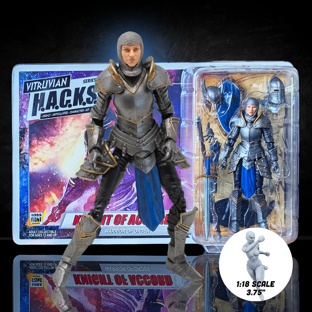 Knight of Accord FEMALE Warrior of Order -Vitruvian H.A.C.K.S. 1:18 Scale Action Figure