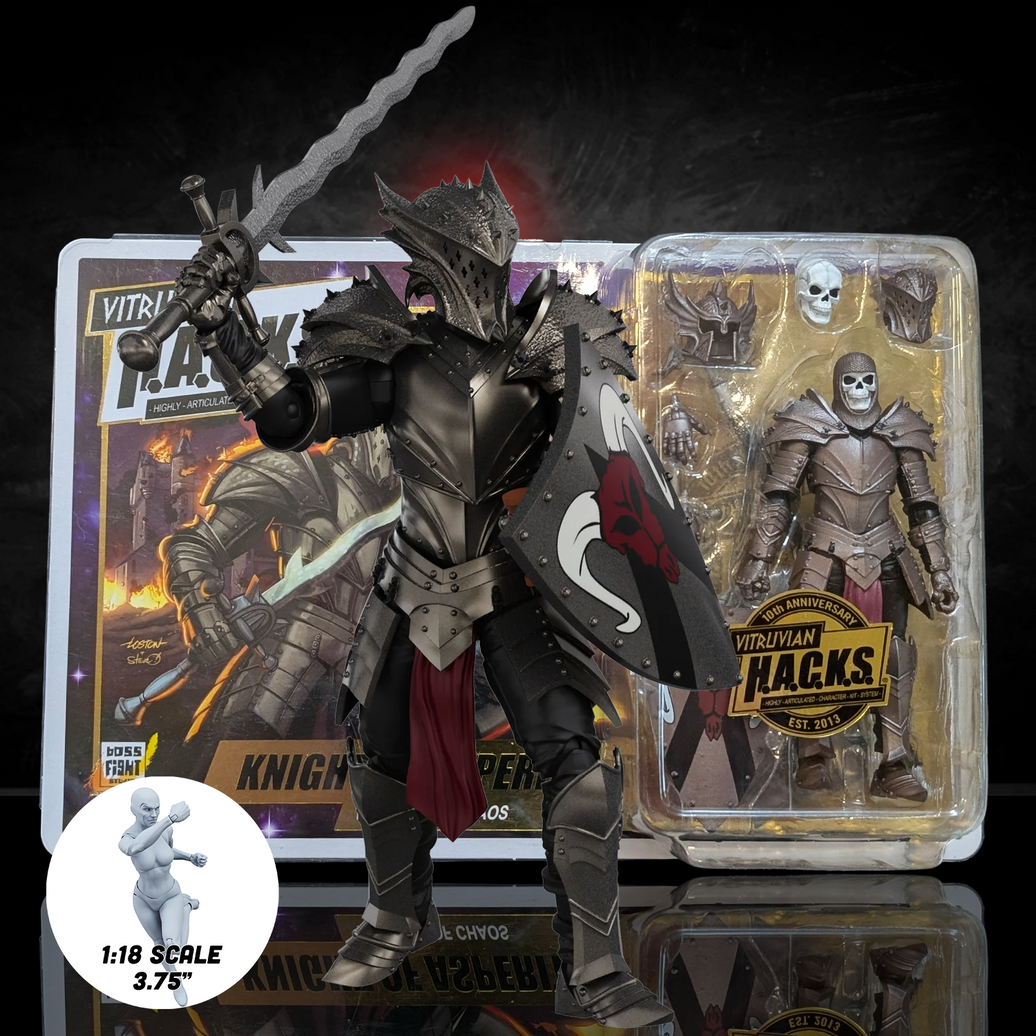 Knight of Asperity 10th Anniversary Male Figure -Vitruvian H.A.C.K.S. 1:18 Scale Action Figure