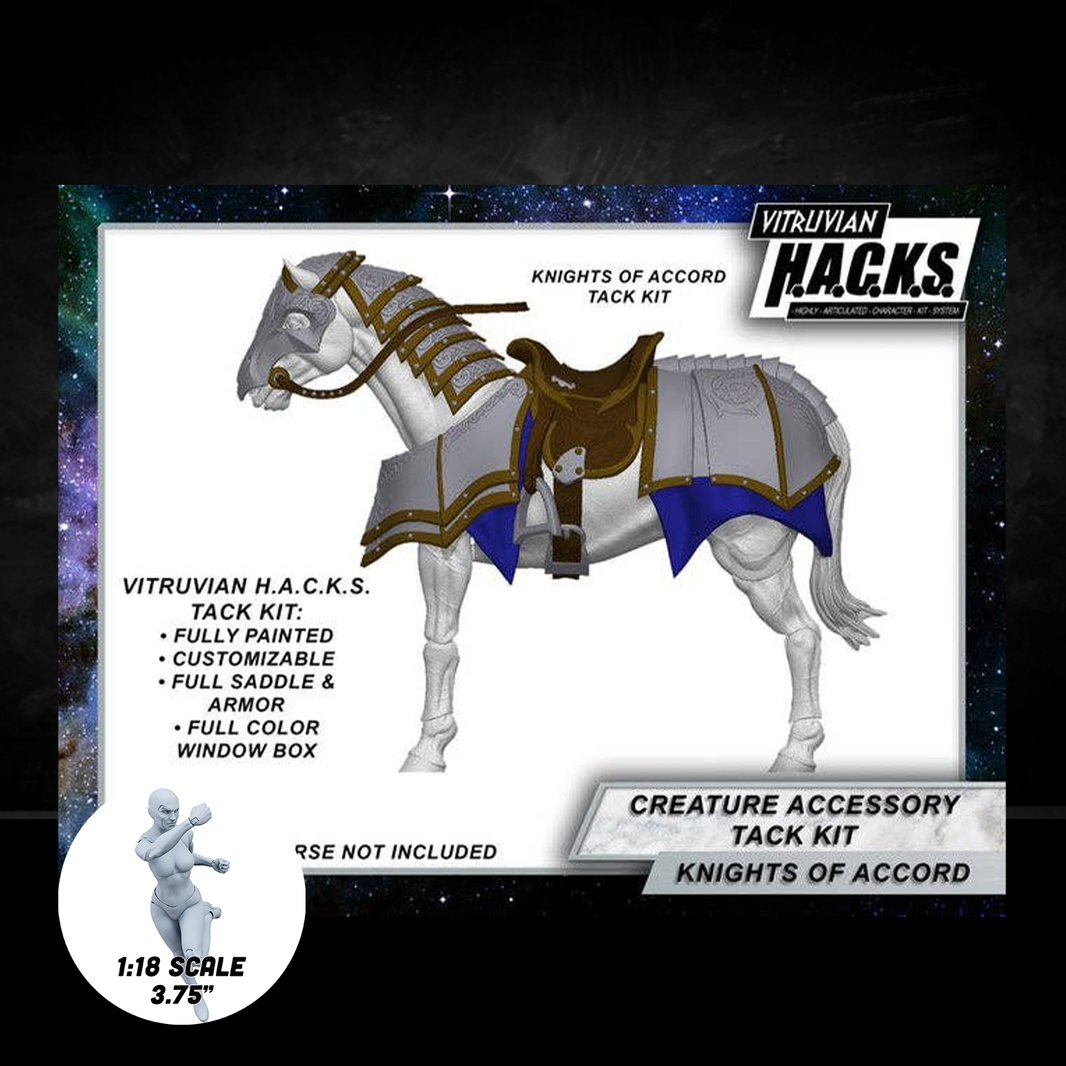 Mighty Steeds - Knight of Accord Heavy Tack Kit – Action Figure Accessories