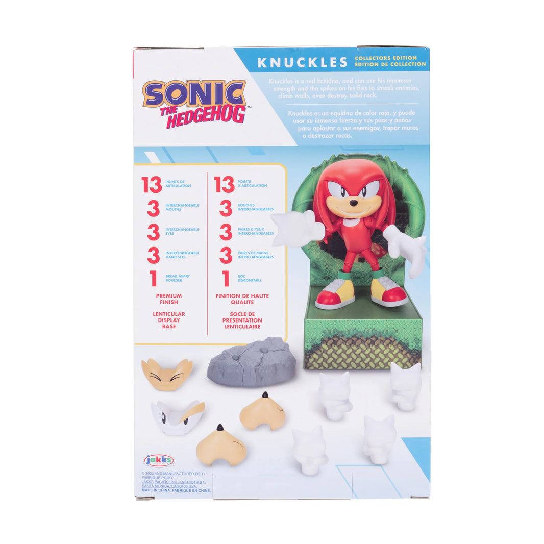 Knuckles the Hedgehog Collector's Edition Action Figure – 6in Customizable & Highly Articulated