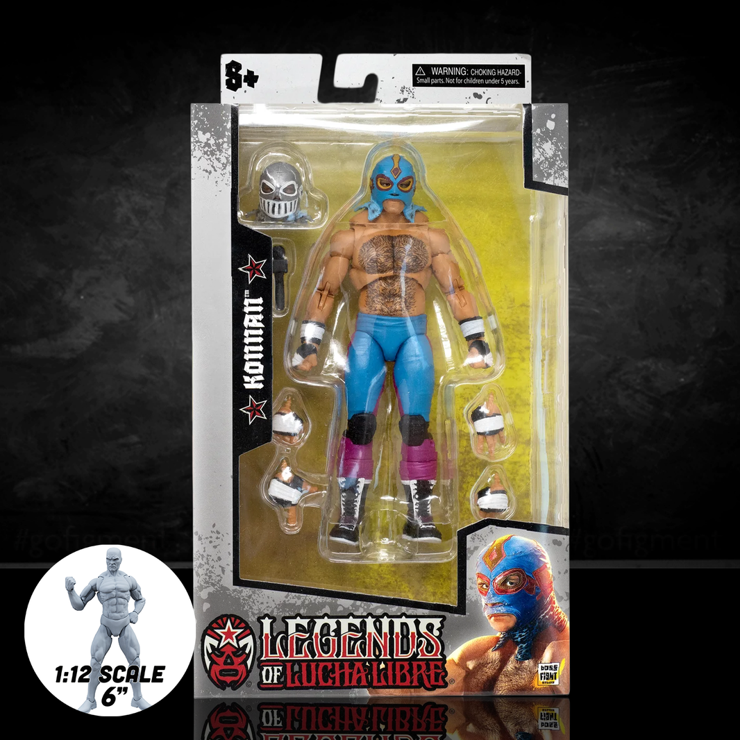 Konnan Legends of Lucha Libre Premium 6.5" Action Figure (1:12 Scale) – Classic Masked Era Edition